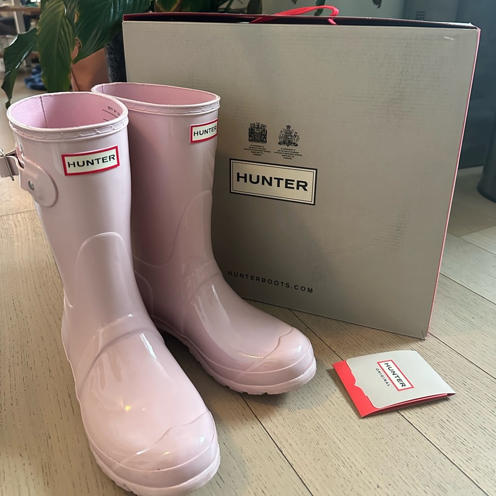 Hunter boots Foxglove lilac pink size US 8 / UK 6 / EU 39